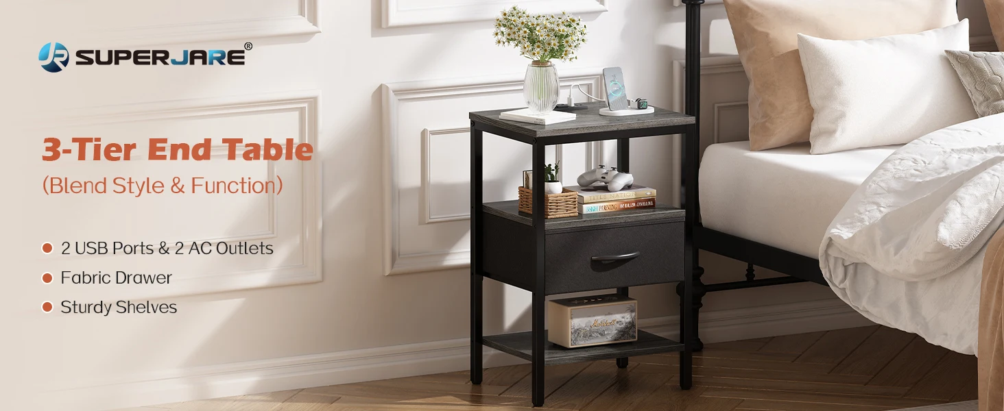 nightstand bedroom storage end table wood nightstand dresser for bedroom side bed table bedroom