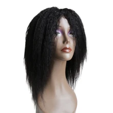 

Kinky Straight Wigs For Women 10-30 Inch Brazilian Cheap Human Hair Wig Made Full Machine 100% Real Human Hair Yaki Straight Wig