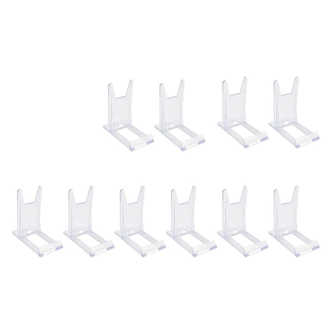 

20 Pcs Display Stand, Acrylic Plate Stands Adjustable Sliding Clear Display Stand Easel Two Part for Plates,Books