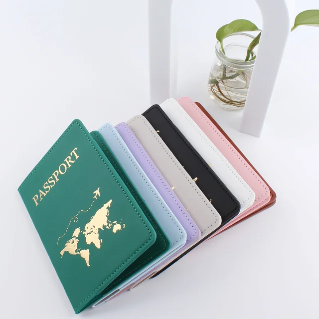 Swdvogan Candy Color Female Passport Cover For Travel Id Cards