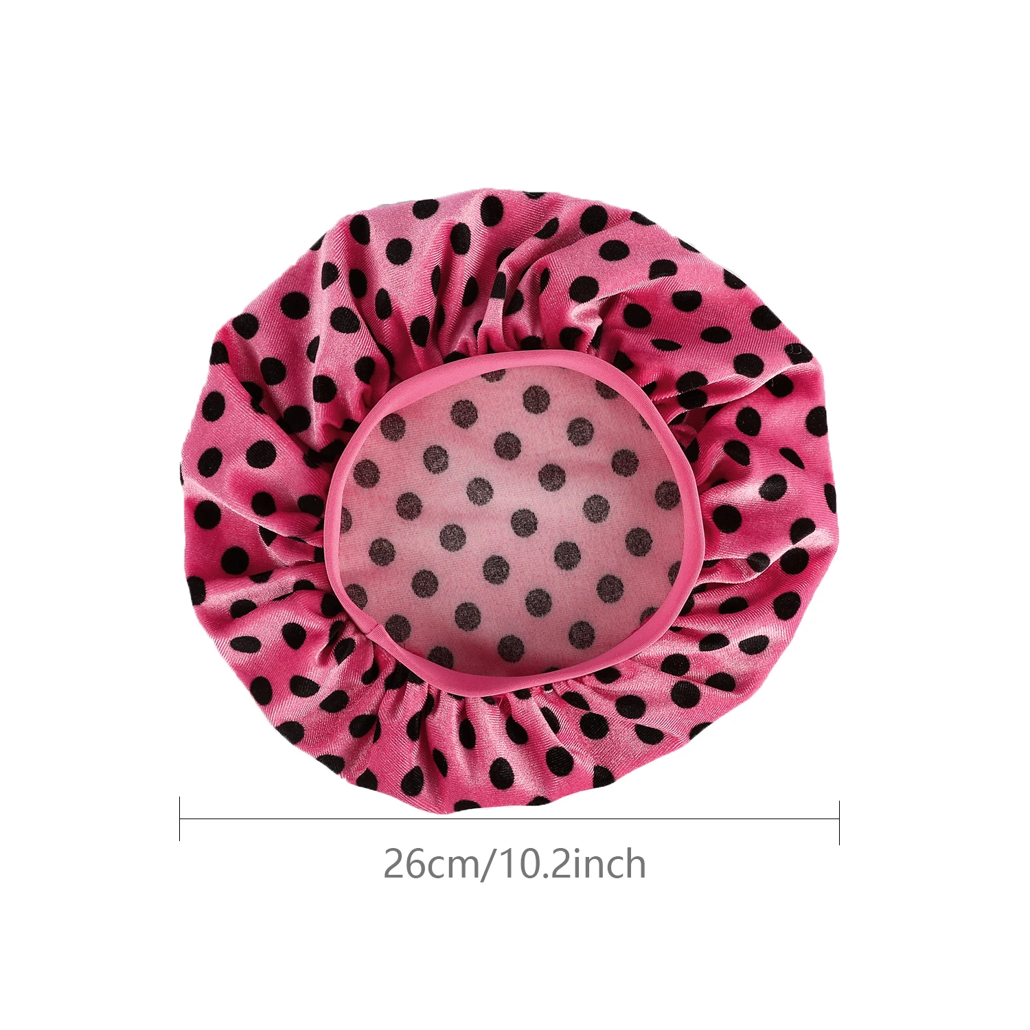 Winter Kids Bonnet Dot Velvet Warm Sleep Cap Bonet's Baby Elastic Wide Band Baby Bonnets
