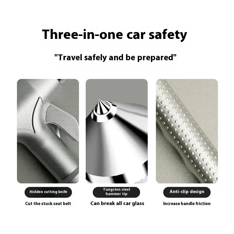 Martello di Sicurezza per Auto, Rompivetro, Tagliacinture, Strumento di Fuga d'Emergenza, Kit di Soccorso Veicolare, Essenziale per la Sopravvivenza - Image 4