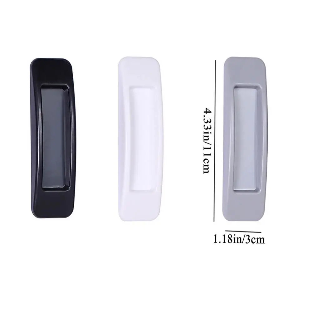 Door Handles Cabinet Handles Self-Adhesive Sliding Door Handles Paste Plastic Cabinet Glass Window Multipurpose Wardrobe Pull Furniture Knob 1Pair