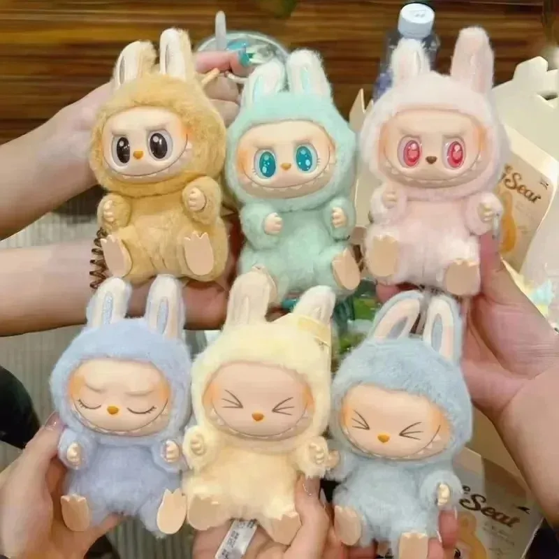 Labubu The Monsters Have A Seat Series Vinyl Doll Pink Green Pendant Action Figurine Model Collectible Festival Gift anime figure toy action figure toy miniature figurines