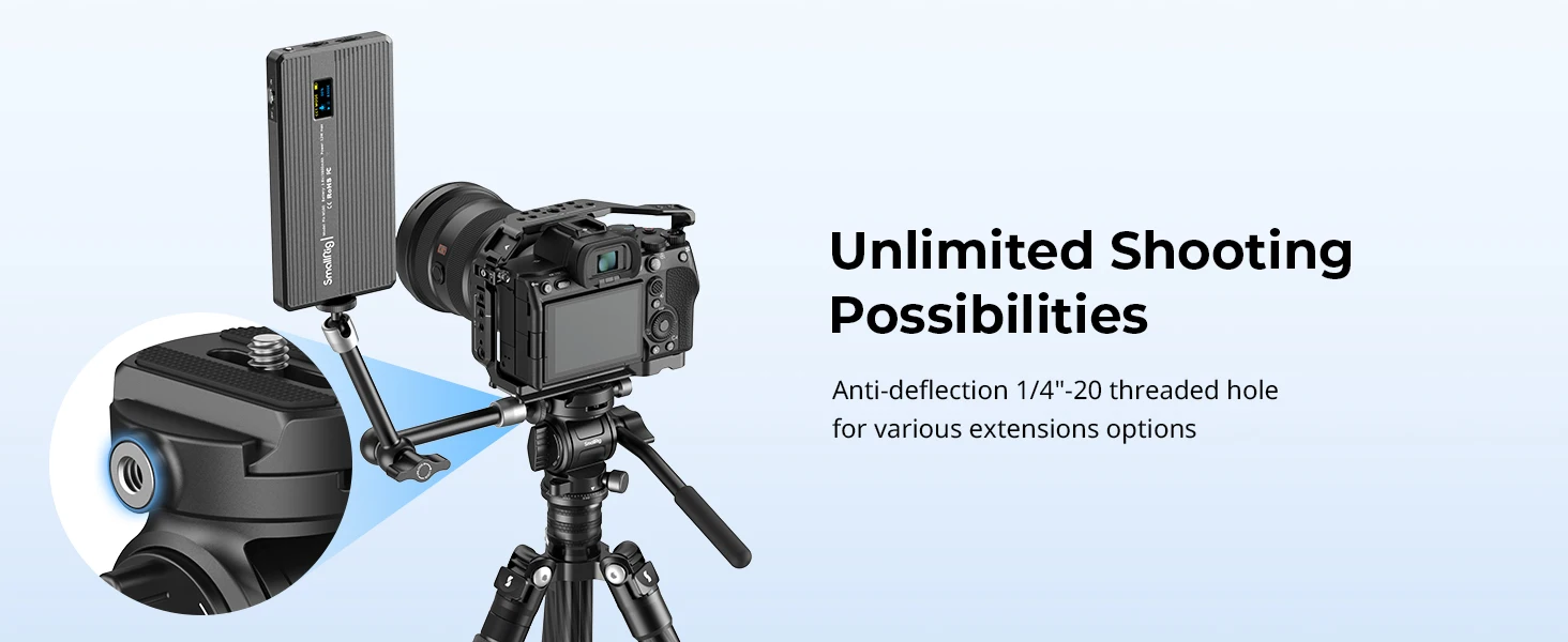CH3 Video Head, Tripod Fluid Head Pan Tilt Head with Quick Release Plate for Arc