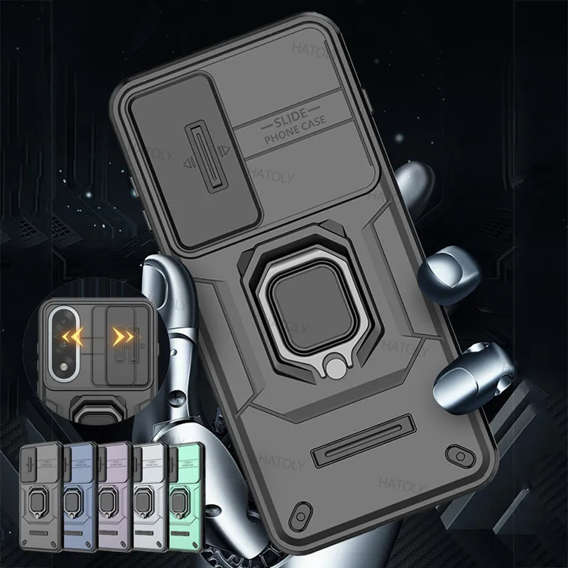 OnePlus Nord 5 Protective Slide Camera Lens Case - Shockproof Armor PC Phone Back Cover