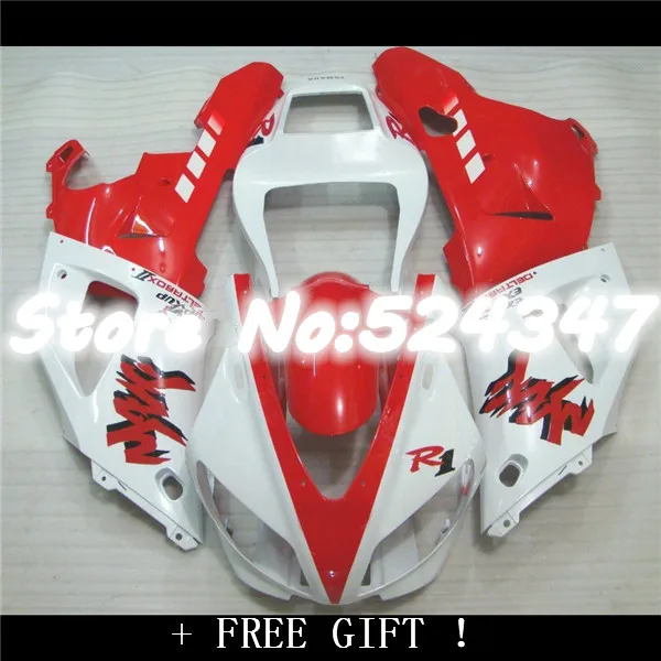 

Литье под давлением Кузов для красного белого YZFR1 98 99 YZF R1 98-99 YZF-R1 YZF1000 YZF 1000 1998 1999 Полный комплект обтекателей для Yamaha