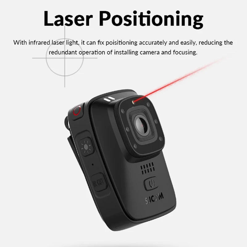 SJCAM A10 Body Camera Wearable Body-Worn Camera 1296P 30FPS IP65 Waterproof Action Camera Portable Body-Worn Camera Night Vision 4