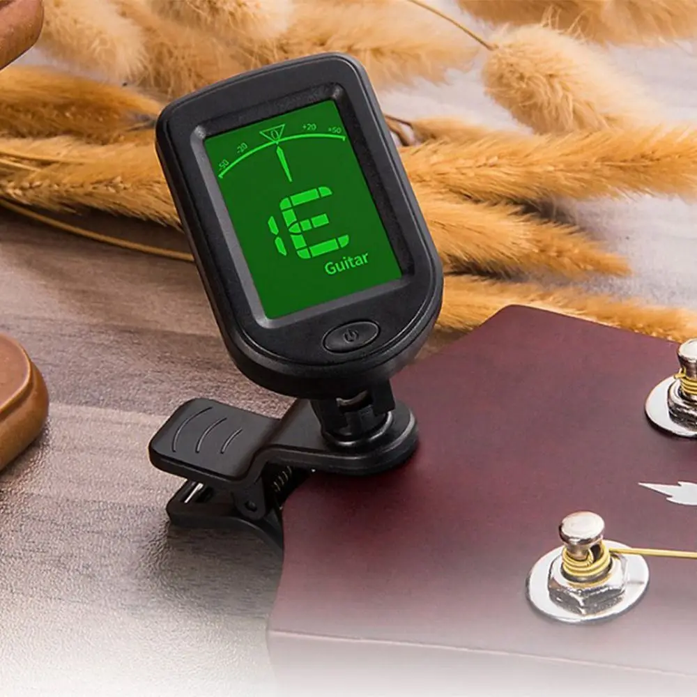 

Mini Guitar Tuner LCD Screen Clip on Guitar Accessory Portable Accurate Tuni String Instruments Tuner