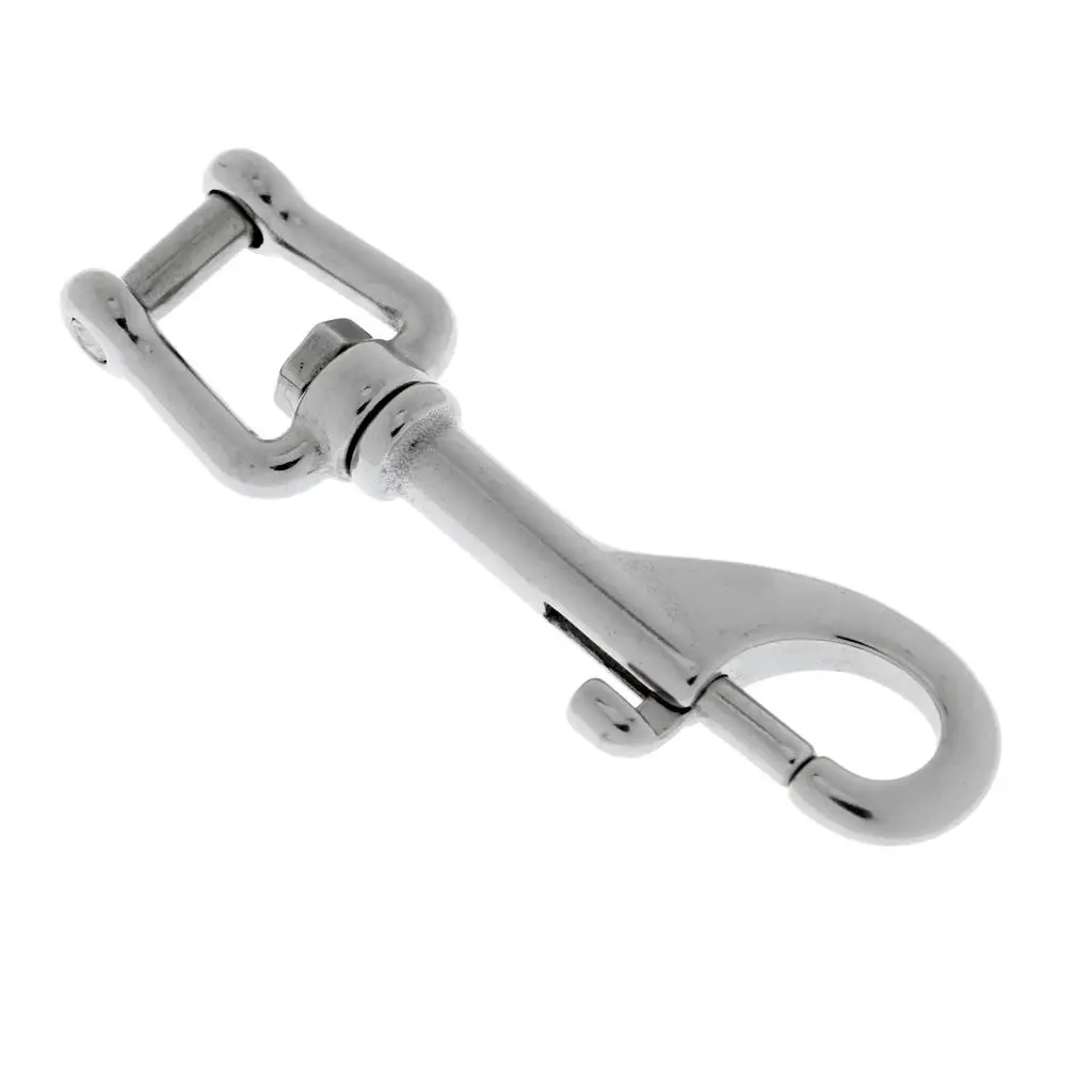 Single End Bolt Hook Shackle Marine Grade 316 Stainlee Steel for Scuba Diving Camera Strap Keychain Tarp Covers Clothesline