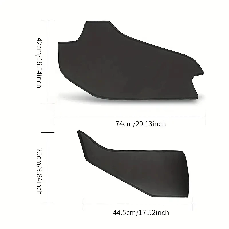 For Tesla Model 3 Model Y Center Control Side Anti-kick Pad Leather Anti-dirty Protective Cover Defense Foot Mat Car Accessories car mats accessories