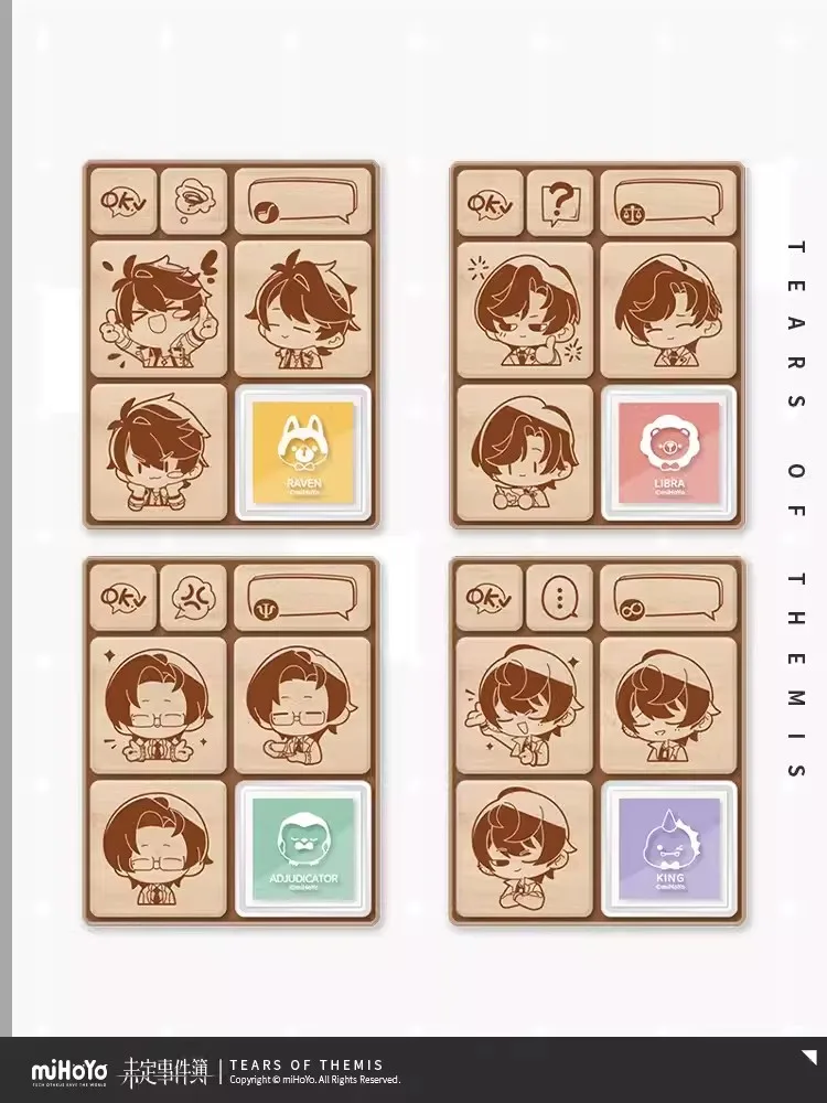 

New Game Undecided Event Book Luke Pearce Halloween Cosplay Impression Series Heart language Series Q Edition Wooden Seal Printi