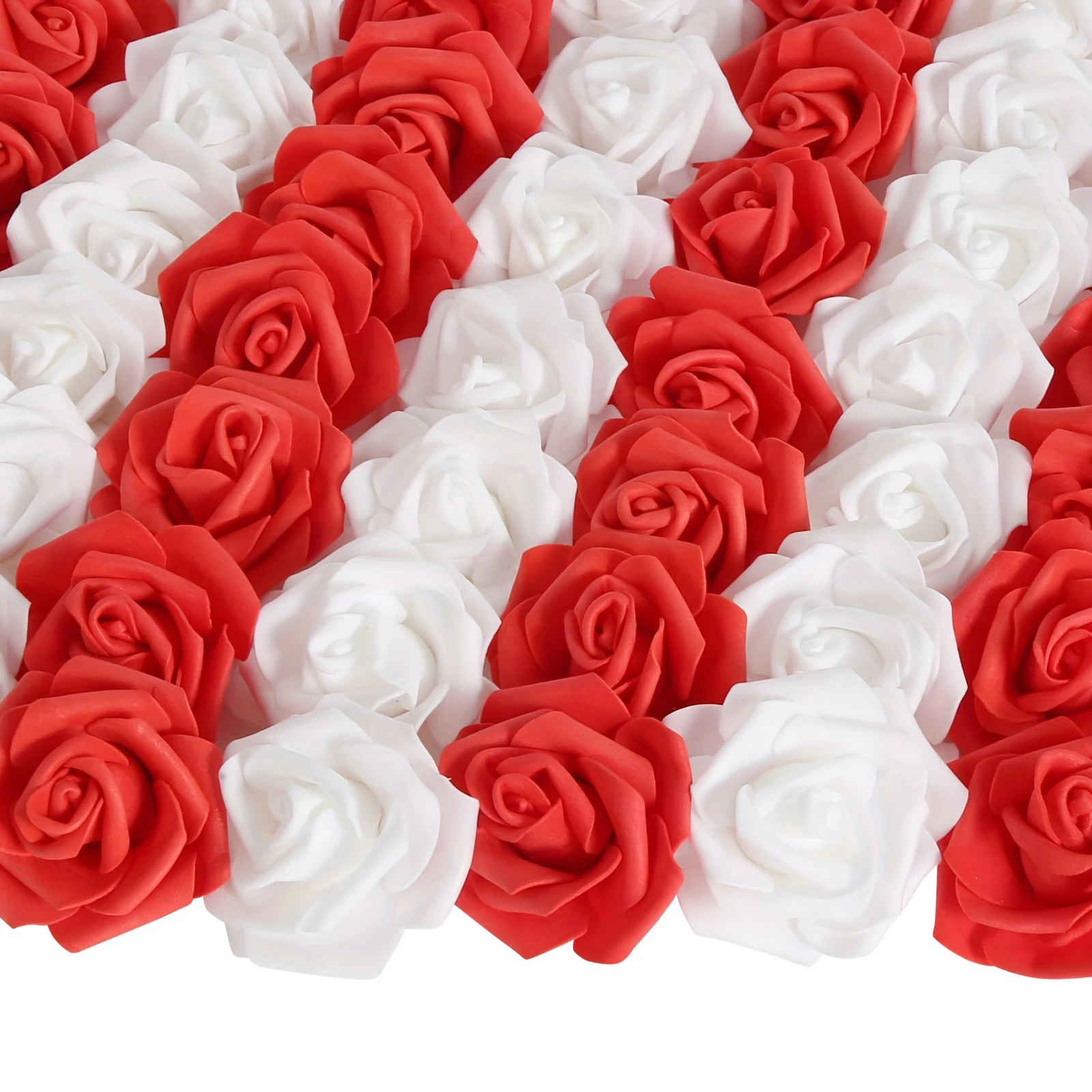 30 Stück Mix künstliche Blumen 7 cm gefälschte Blumen Weihnachtsbaum Dekoration für Heimdekoration Neujahr DIY Geschenke Ornamente Zubehör – Detail 10