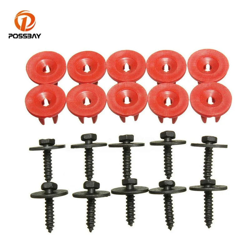 Car Engine Undertray Clips 20Pcs/set Car Engine Undertray Cover Clips Buttom Shield Guard for Volvo S40 V50 2004-2009