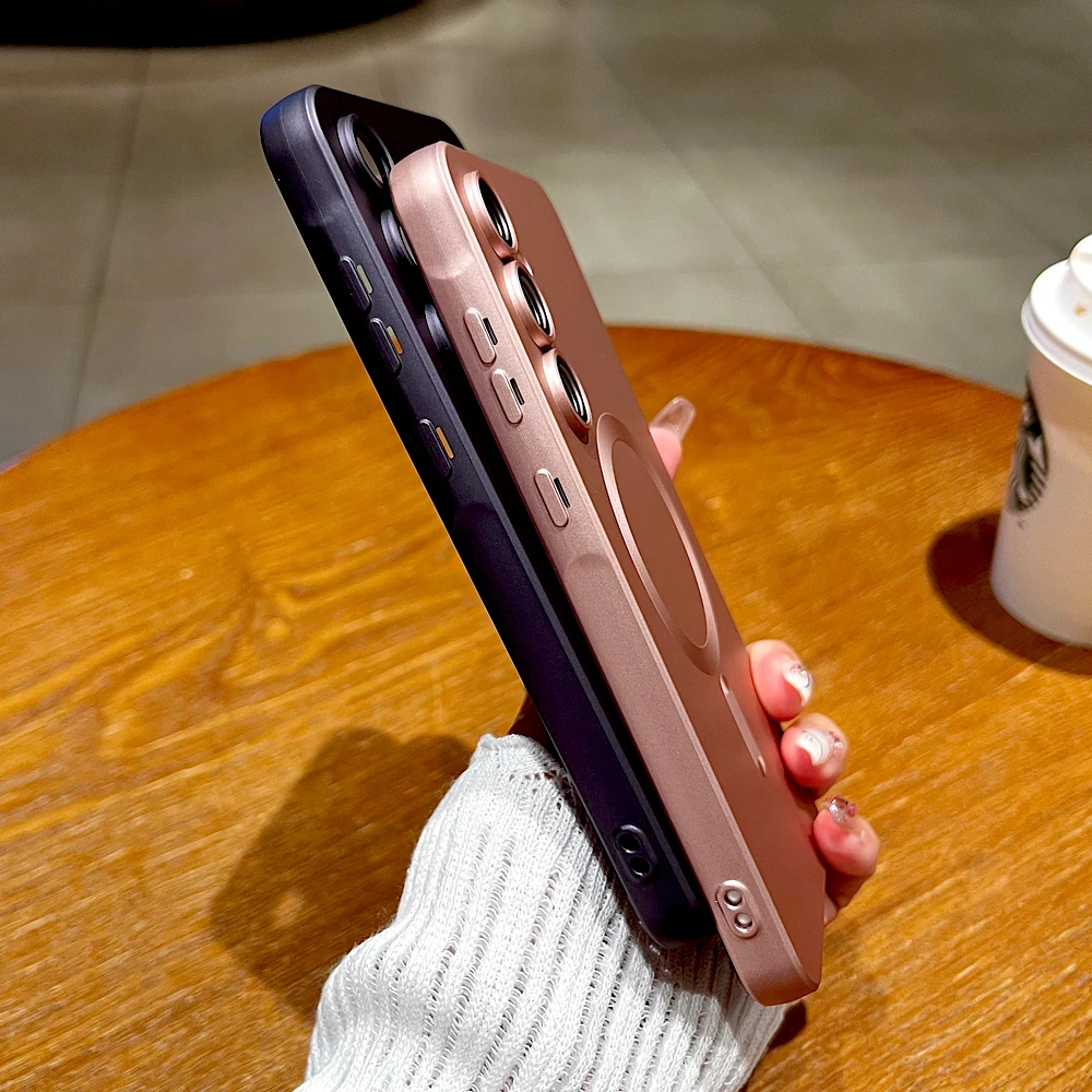 Soft Touch Matte TPU Case with MagSafe Compatibility