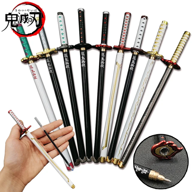 Penna Gel Demon Slayer Spada Katana - Modello Collezionabile Kochou Shinobu Con Supporto - Foto 6