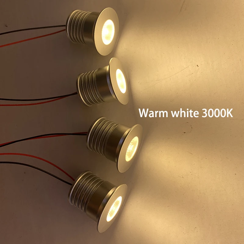 3W Led Dimmable Spotlight Embedded Ceiling Light Indoor Decoration Display Cabinet Camping Bathroom Sauna Light IP65 DC12V/24V led spotlight