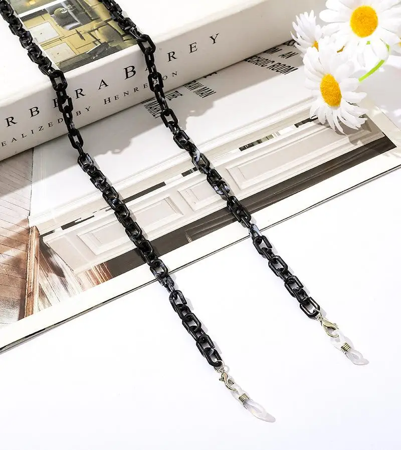 Fashion Acrylic Women Largands Glasses Chains Reading Sunglasses Chain Holder Cord Eyeglasses Hanging Neck Chain Face-Mask Chain