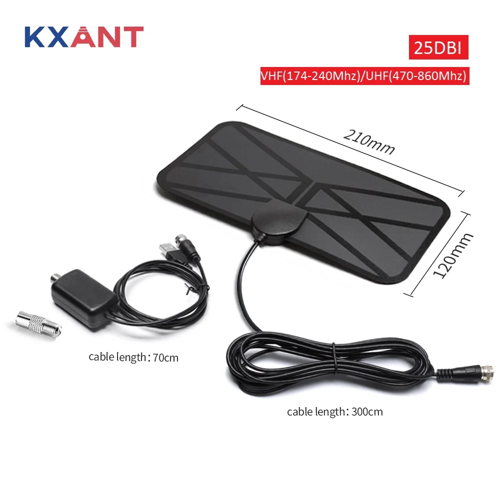 

50-75 Miles Long Range 4K 1080P HDtv Tv Antenna Freeview Channels 25Dbi Uhf Vhf Amplified Hd Digital Indoor Hdtv Tv Antenna