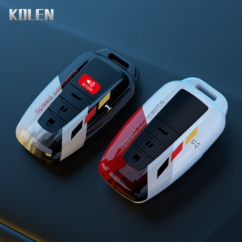 Abs Car Remote Key Case Cover Shell Fob Per Toyota Prius Camry Corolla Chr C-Hr Rav4 Land Cruiser Prado Protector Accessori