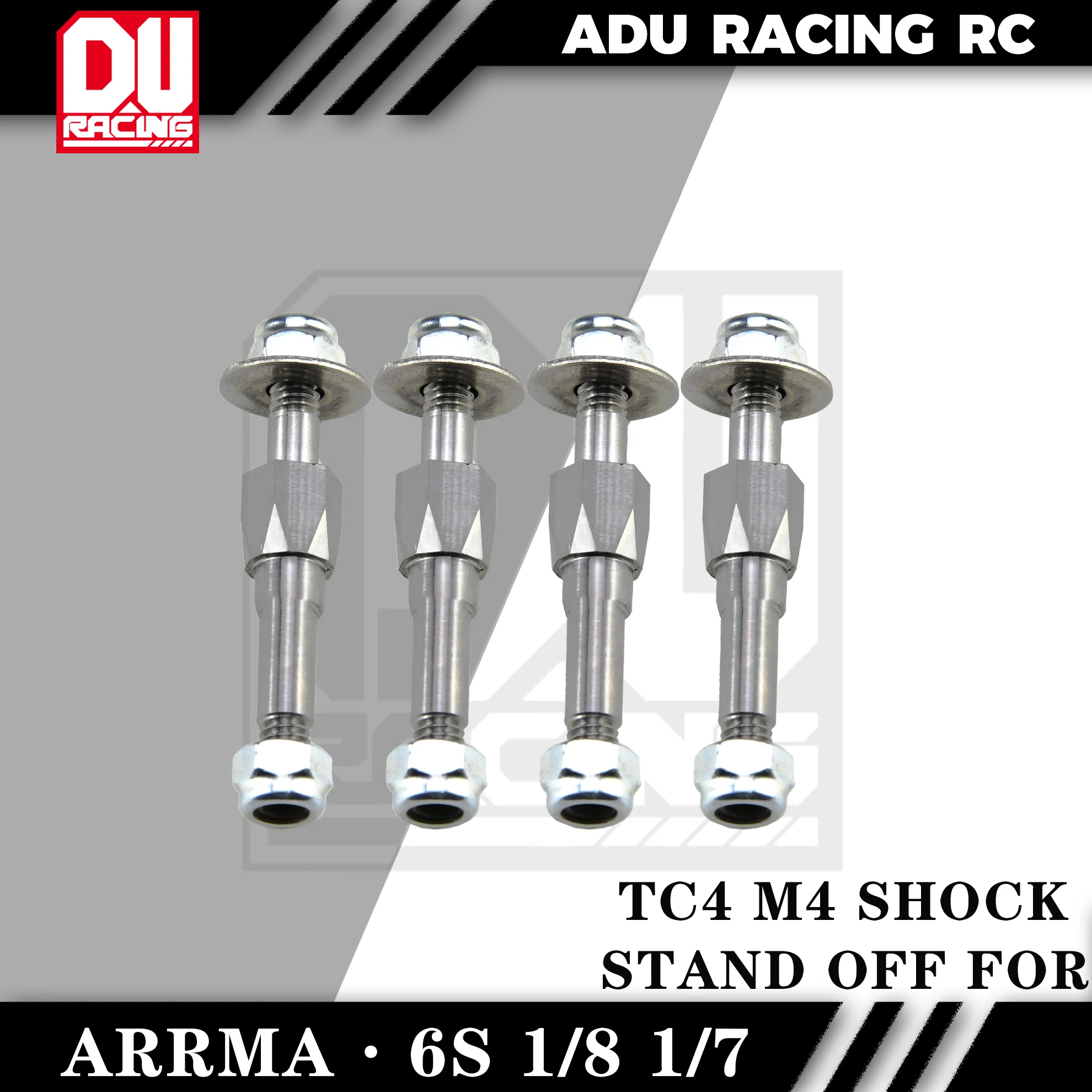 ADU Racing TC4 M4 SHOCK STAND OFF FOR ARRMA 6S 1/8 AND 1/7 RC Car Parts