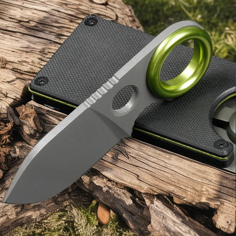 Mini Kitchen Knife Cutting Finger Protector Sheath Fruit Branch BBQ Cutting Tool Full Quality Stainless Steel High Hardness