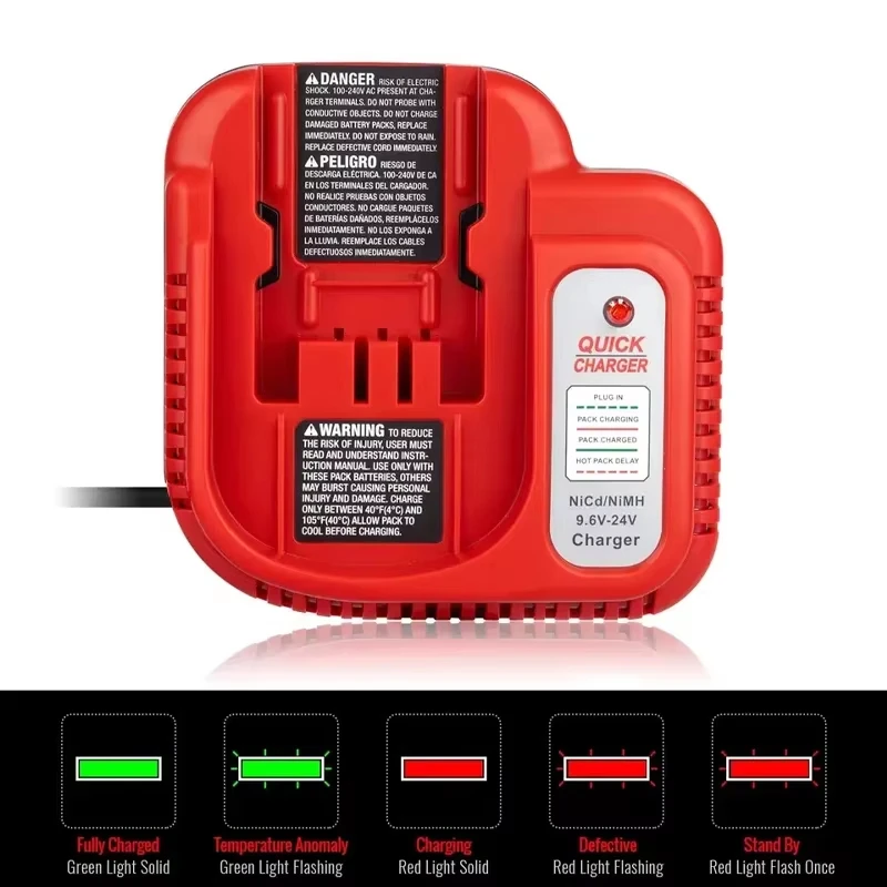 Black & Decker BDFC240 충전기 9.6V-24V NICD/NIMH 니켈 배터리 전동 공구 충전기 교체 배터리 충전기에 적합