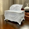 European style tissue box, bathroom tissue extraction box, hotel and restaurant napkin set, household tissue extraction storage 5