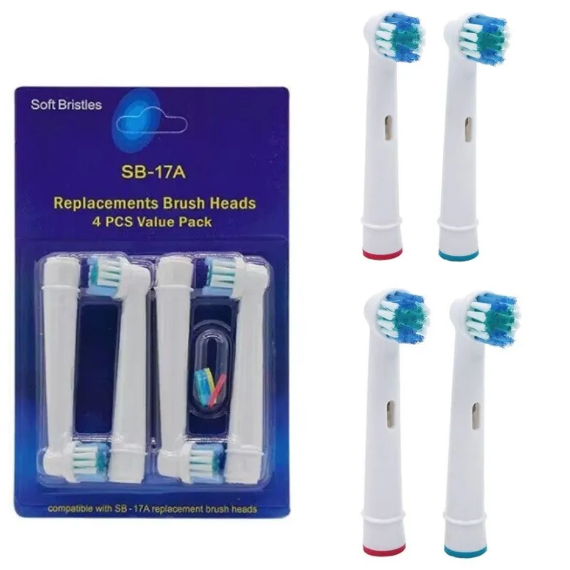 Toothbrush heads 4PCS/8PCS/16PCS/20PCS SB-17A soft dupont bristle precision cleaning compatible for Oral B