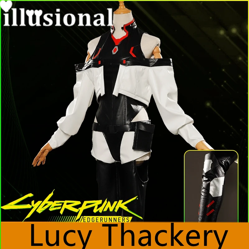 

Женский кожаный костюм для косплея, в стиле панк