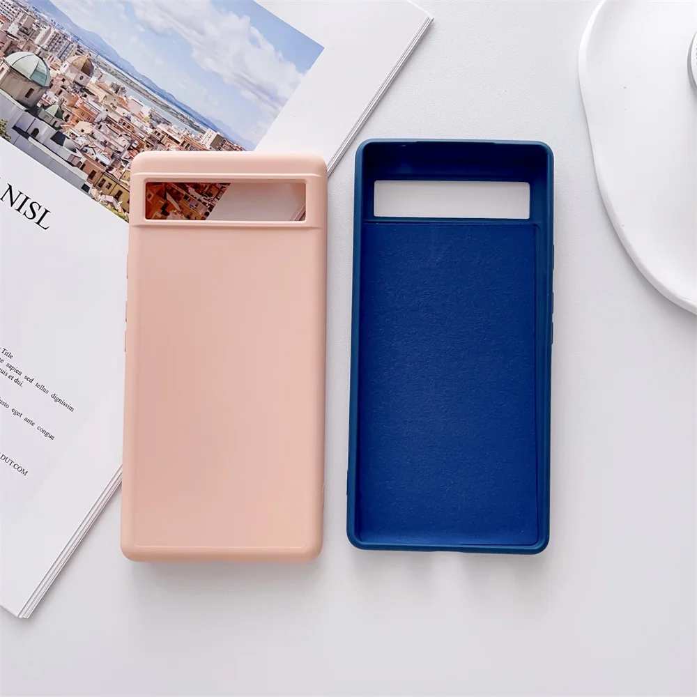 Premium Shockproof Solid Color Liquid Silicone Phone Case - Soft Back Cover