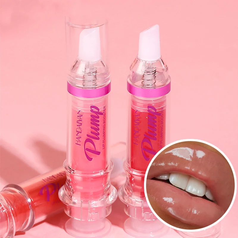 Handaiyan Plump & Pout Lip Plumping Booster Gloss High Shine Per Plumper Look Labbra Extreme Shine Crystal Volume Lip Oil Hot