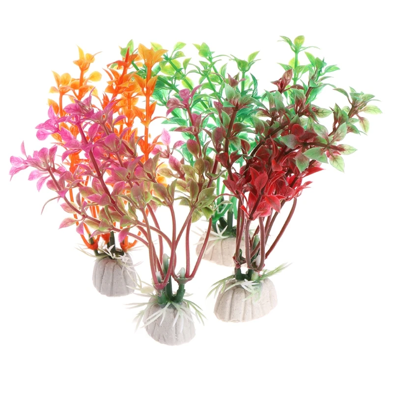 

Y1UB Fish for Tank Decorations Artificial Plastic Plants Underwater Plant