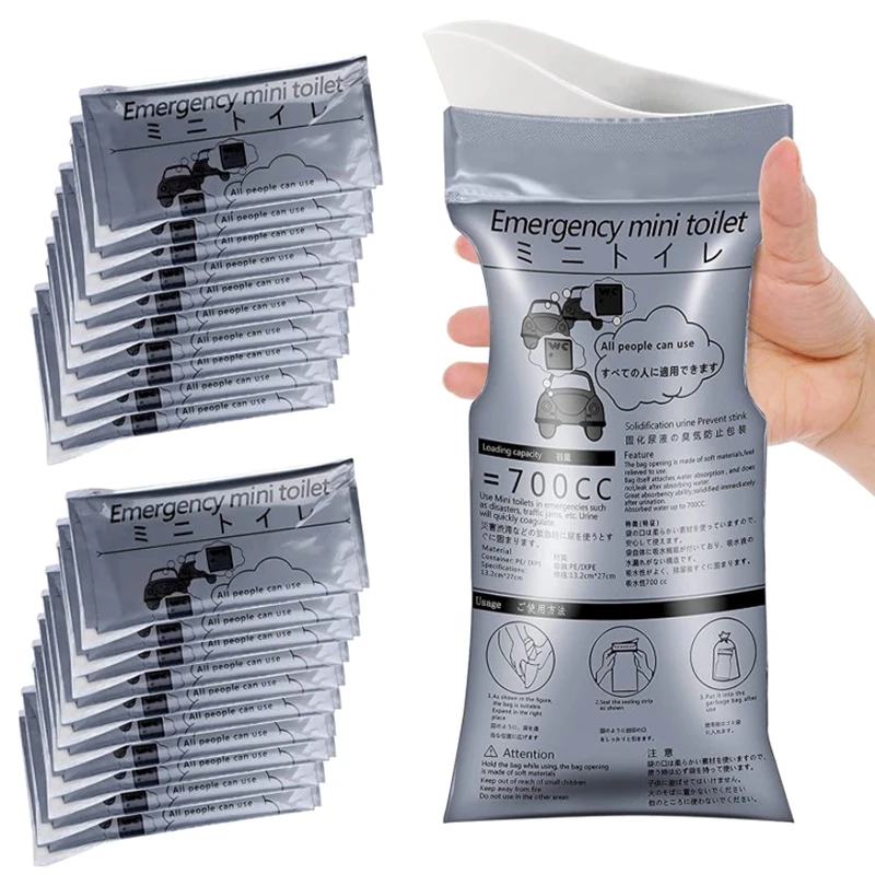 Outdoor Emergency Urinate Bags 700ml For Baby Women Men urine bag