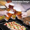 Smokeless Indoor Grill 1800-Watt Electric Griddle with Reversible 2 in 1 Grill and Griddle Plates Plate, Glass Lid. 5