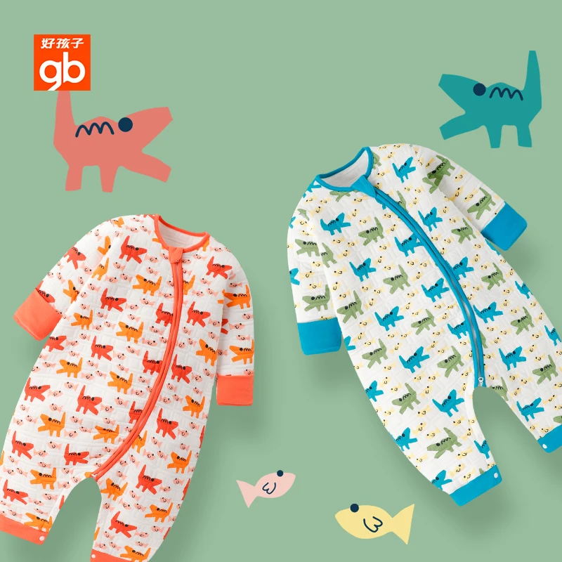 

Стеганый спальный мешок Goodbaby с разрезами (2-3 года/4-5 лет)/спальный мешок с ножками/подходит для весны и осени