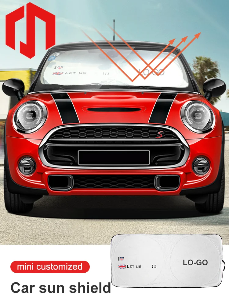 

Windshield Sunshade Front Glass Sunshield for BMW Mini Car Accsesories Convenient Storage Protected Dashboard Car Sun Shade