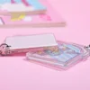Fashion Sanrio Acrylic Shaker Keychain Pendant Star Shape Carabiner Durable Scratch-Resistant Decorative Bag Pencil Pouch 4