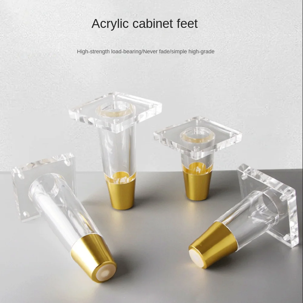 Patas De Gabinete,Patas De Acrílico Para Muebles De 4 Pulgadas De Repuesto Para Cocina Patas De Sofa Patas De Mesa Tocador Diy Decoracion Del Hogar Mesa De Noche Sillon Otomana Sala De