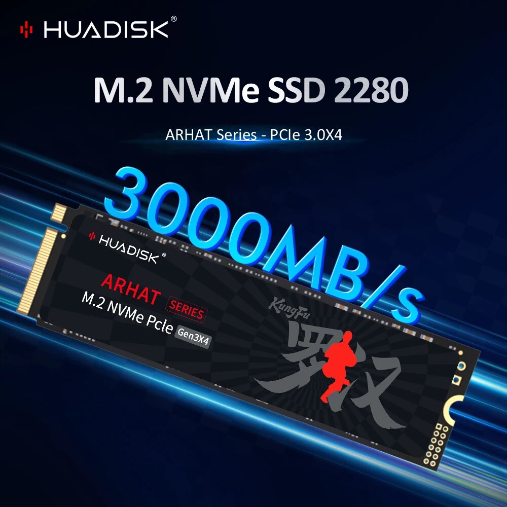 HUADISK M2 SSD NVMe 128GB 256GB 512GB 1TB 2TB SSD M.2 2280 PCIe 3.0 Internal Solid State Drive Hard Disk For Laptop Desktop
