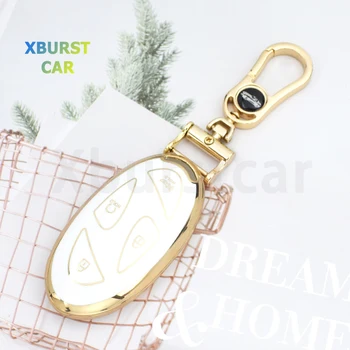 골드 에지 TPU 자동차 키 케이스 커버 쉘 포브, 현대 코나 Ev 그랜저 GN7 IONIQ 6 2023 키리스 가방 액세서리, 5 버튼, 7 버튼