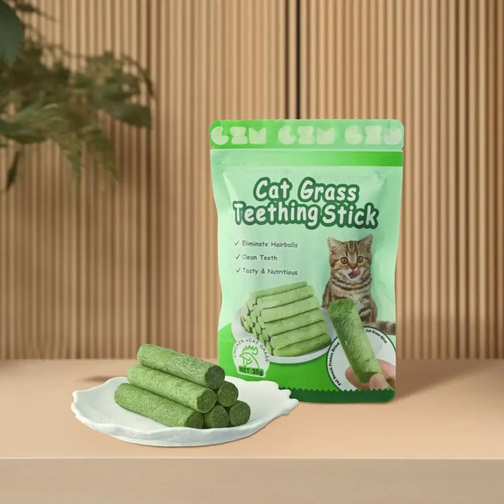 Cat Grass Teeth Grinding Stick Universal Natural Grass Stick Teeth Cat Rod Catnip Cleaning Toys Pet Molar Supplies A3P0 cat grass sticks
