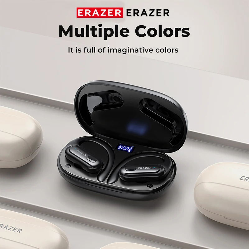 XT60 Bluetooth 5.3 Earphones True Wireless Headphones Button Control Noise Reduction Earhooks Waterproof with Mic Headset 2