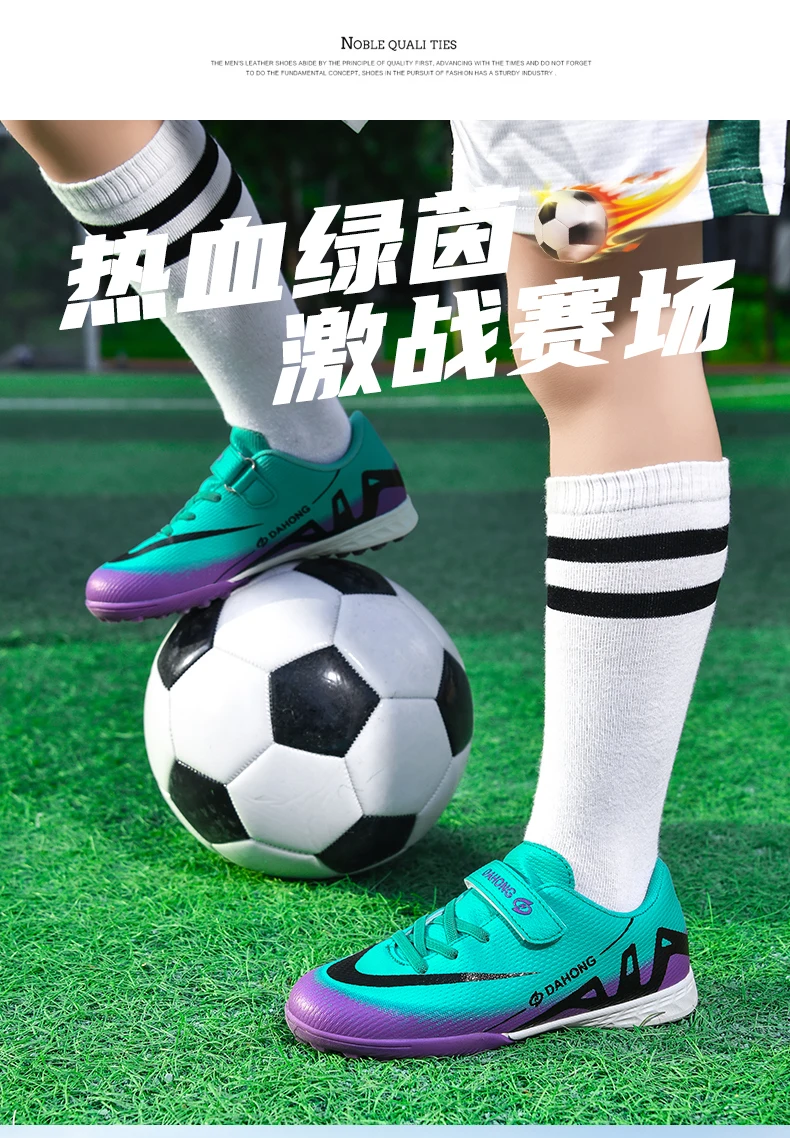 Description Picture 6 of itemKids Football Boots Society Cleats Soccer Shoes Professional Indoor Football Field Boots Children Original Sneakers Boys Match