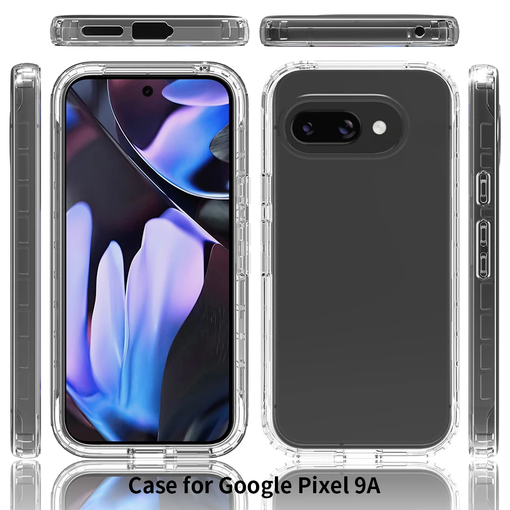 Durable Transparent Cell Phone Case - 2 in 1 Drop-Proof & Shock-Proof Protection