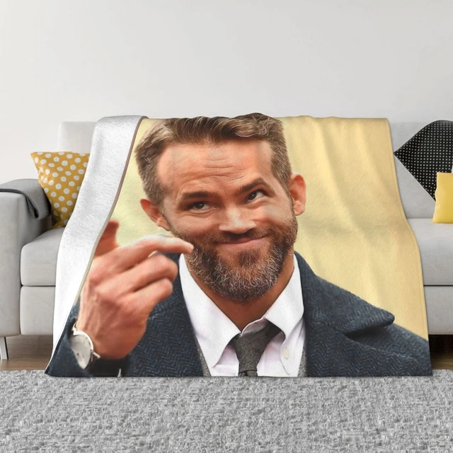  Ryan Reynolds Soft and Comfortable Warm Fleece Blanket