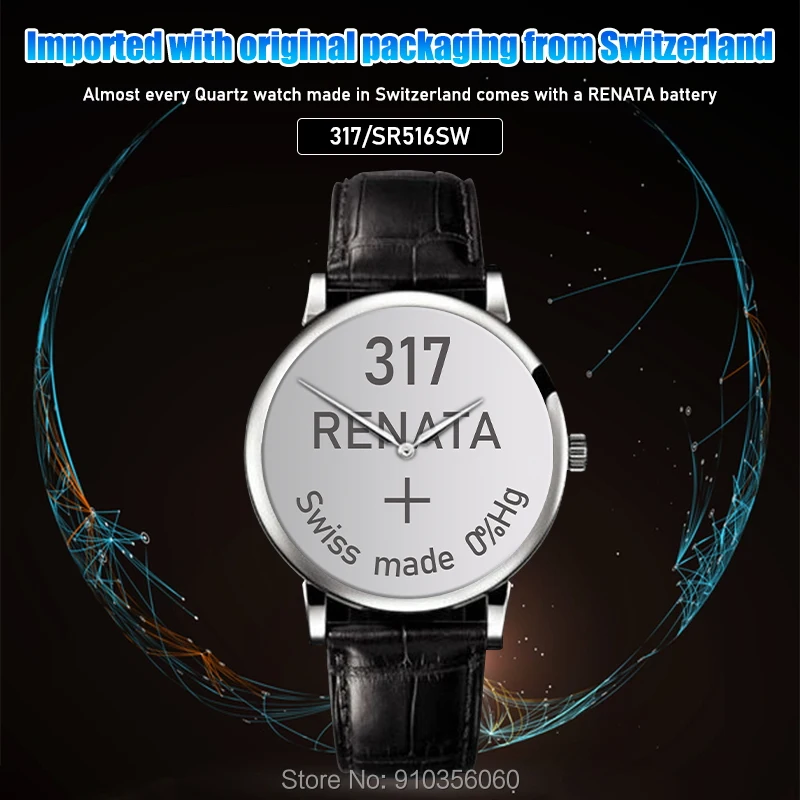 10Xrenata Silver Oxide Watch Battery 364 SR621SW 621 1.55V 100