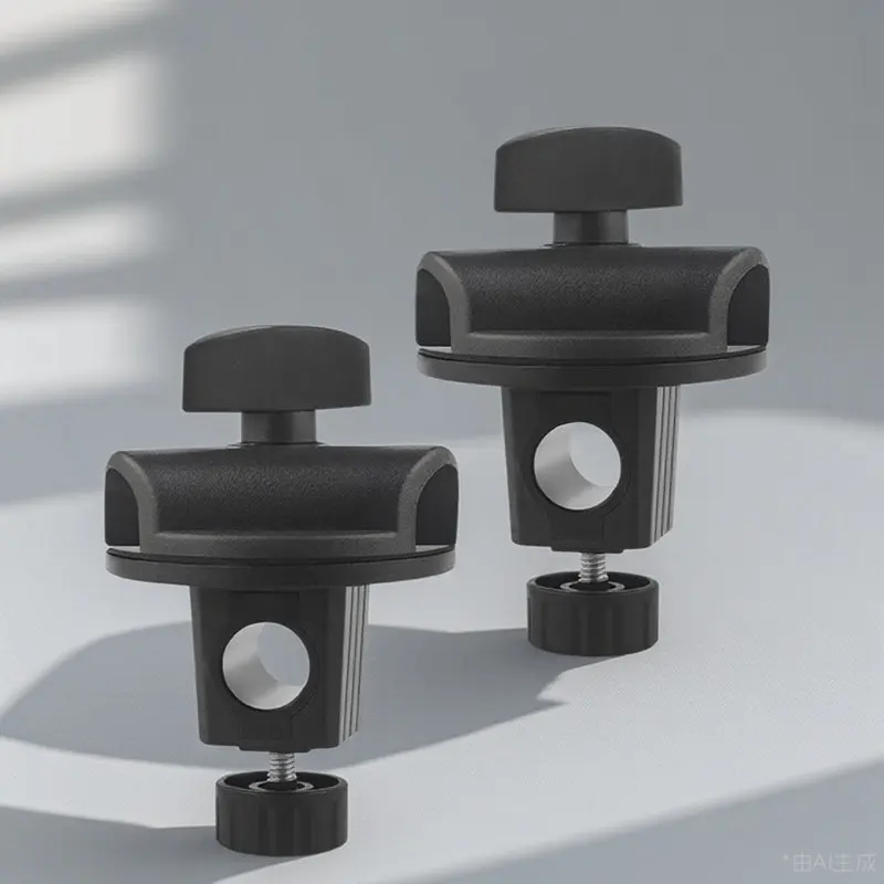 2Pcs 마이크 크로스바 클립 조정 가능한 버클 삼각대 액세서리용 범용 마이크 암 클램프 팟캐스트 라이브 스트림 장비