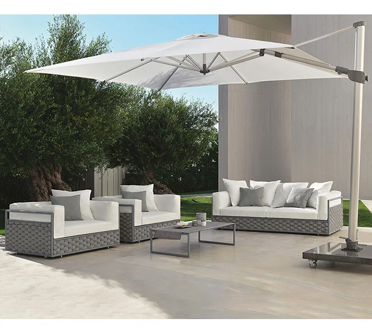 Outdoor Rattan Sofa, Courtyard Balcony, Outdoor Waterproof Leisure Sofa