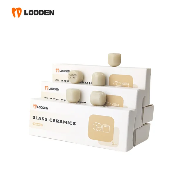 5PCS Dental Press Ingots Lithium Disilicate Blocks HT/LT/MT Glass Ceramic Block Ingots High-Quality for Veneer Dentist Materials